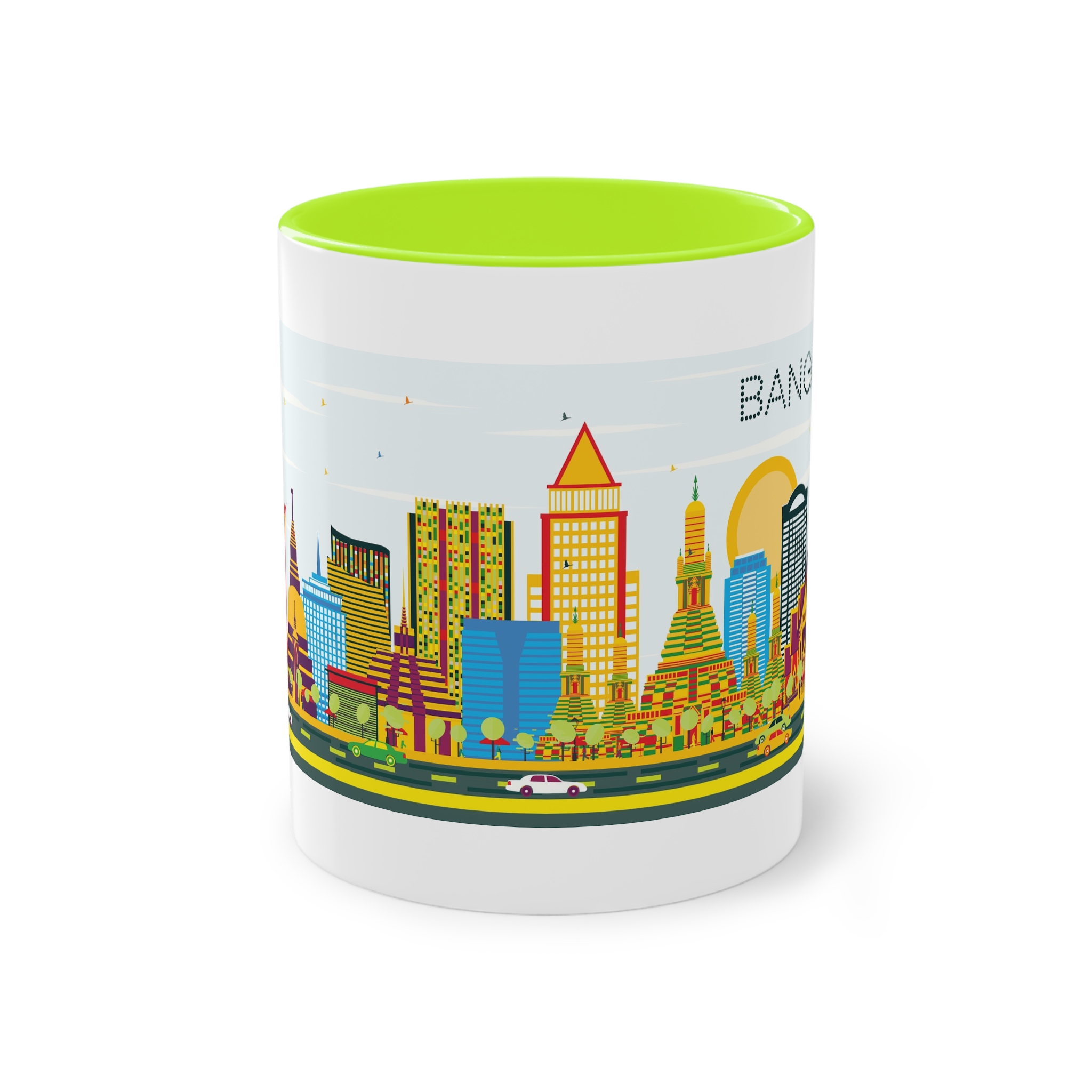 Bangkok Color Two Tone Coffee Mug 11oz - Image 25