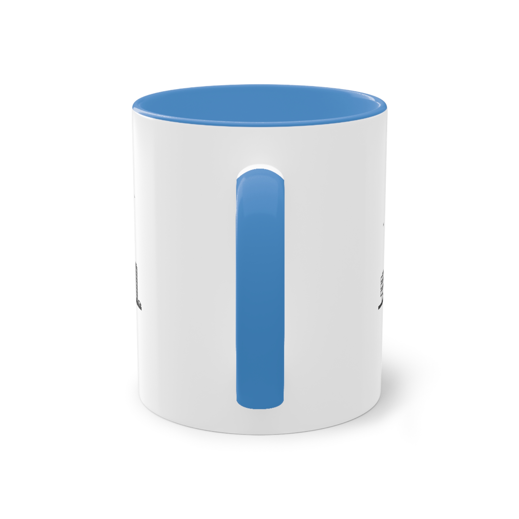 Bangalore Outline Bold Two Tone Coffee Mug 11oz - Image 34