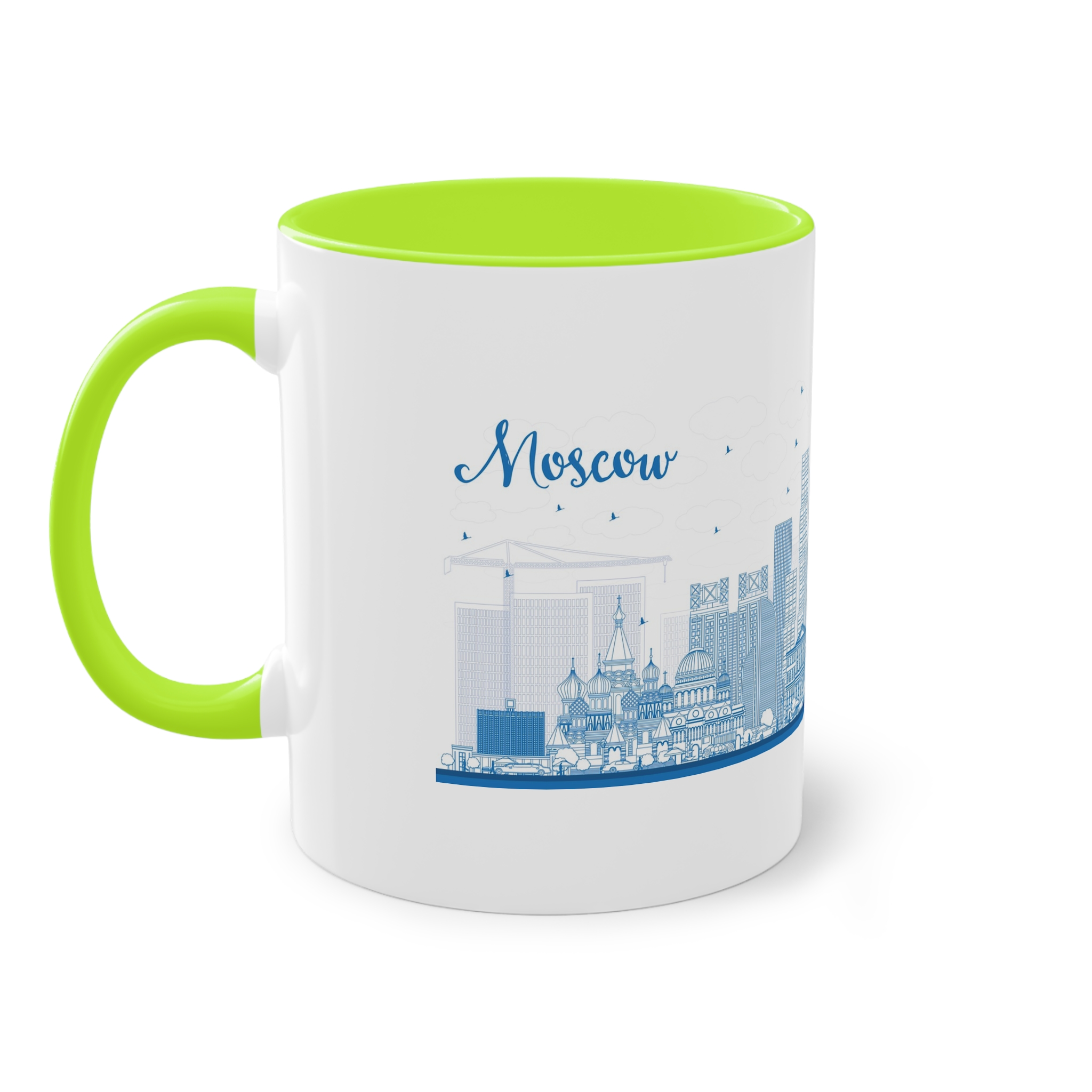 Moscow New Outline Two Tone Coffee Mug 11oz - Image 27