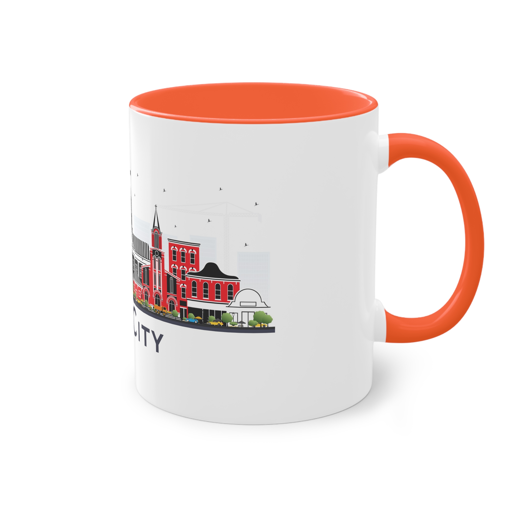 Iowa City Isolated Two Tone Coffee Mug 11oz - Image 16