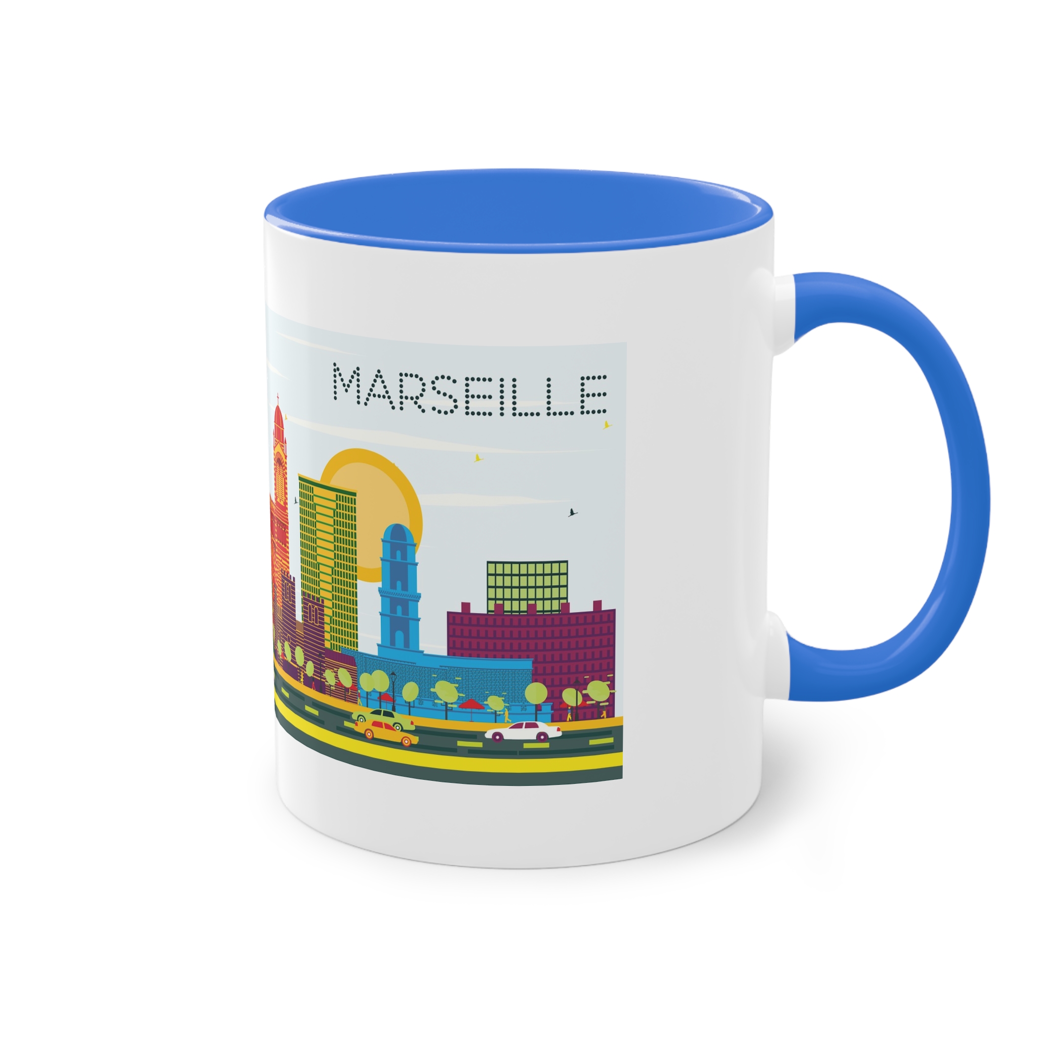 Marseille Color Two Tone Coffee Mug 11oz - Image 40