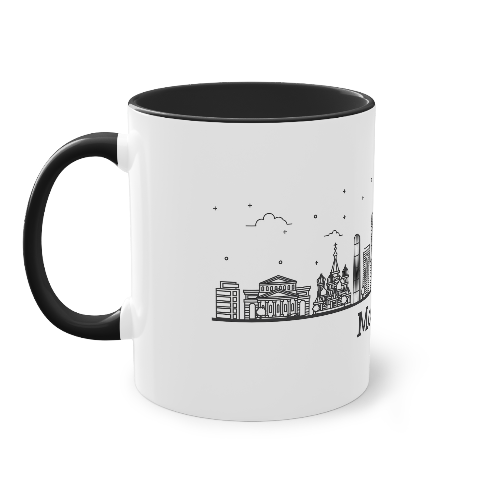 Moscow Outline Bold Two Tone Coffee Mug 11oz - Image 11