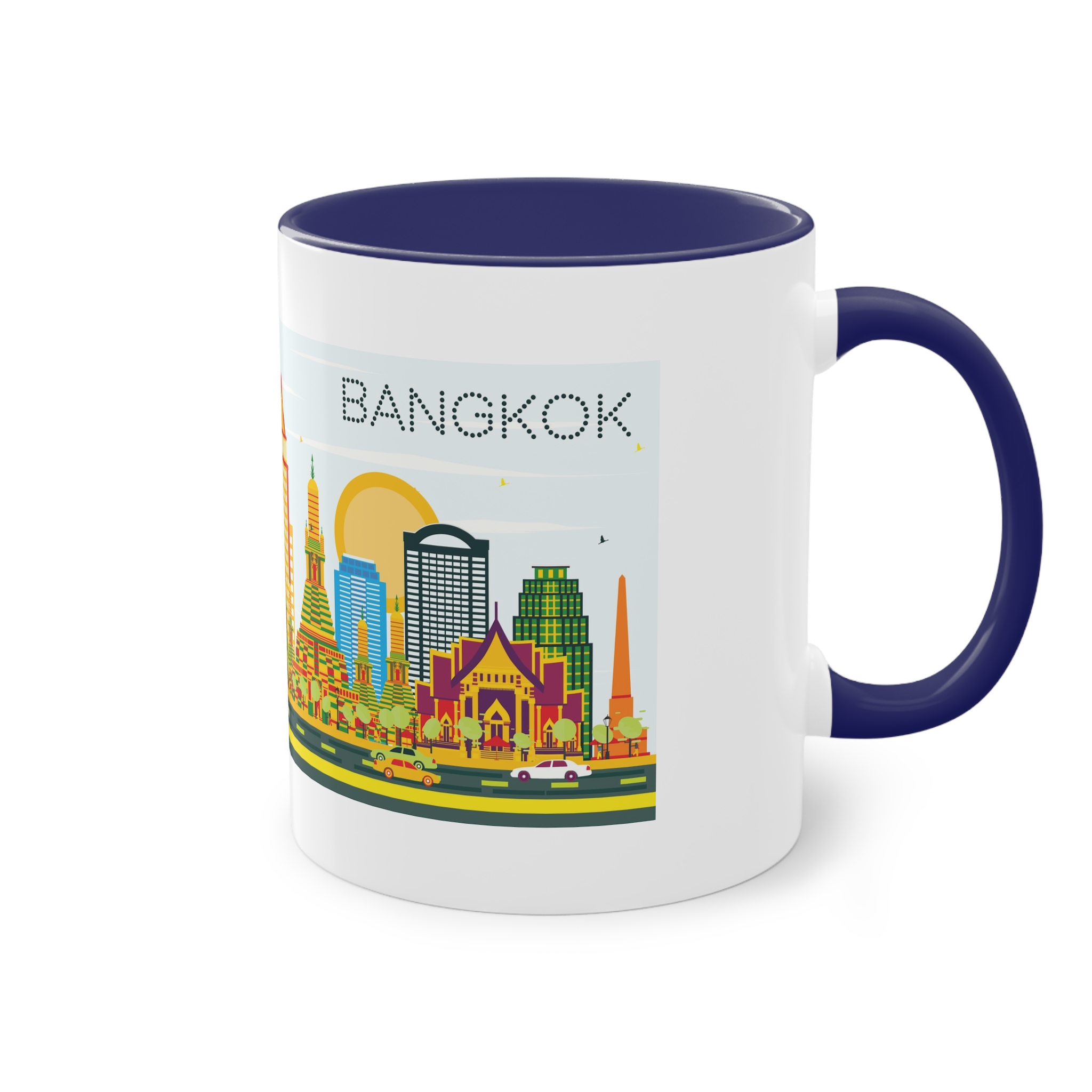 Bangkok Color Two Tone Coffee Mug 11oz - Image 44