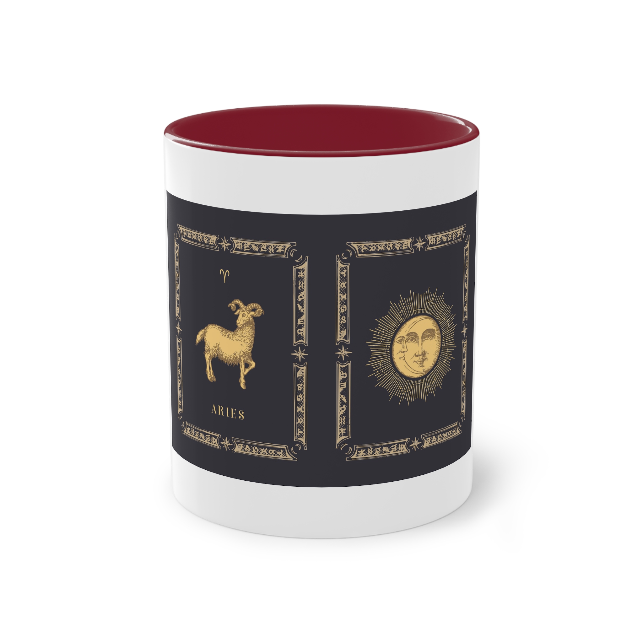 Aries Zodiac 3 Two Tone Coffee Mug 11oz - Image 5