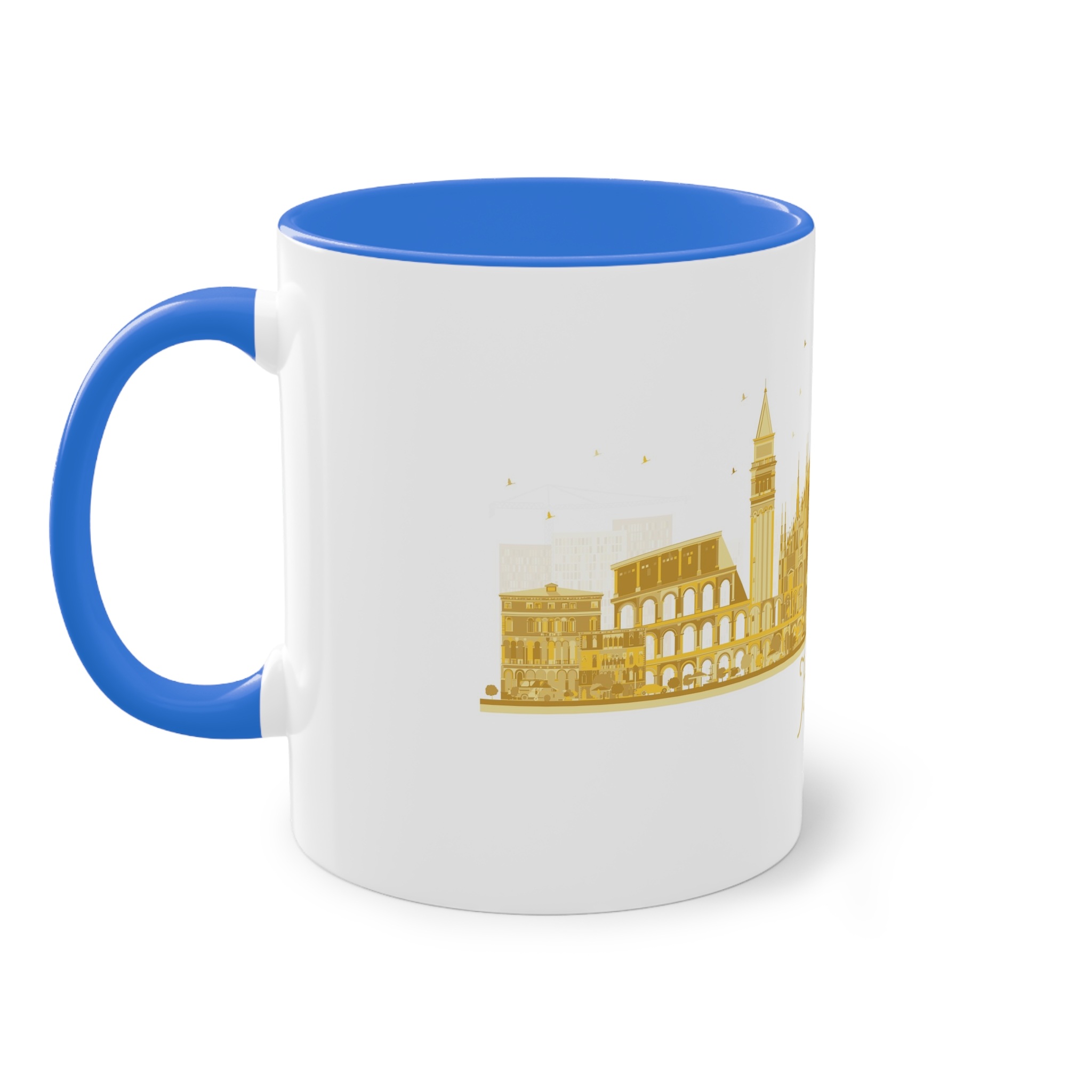 Italy Silhouette Golden 1 Two Tone Coffee Mug 11oz - Image 39
