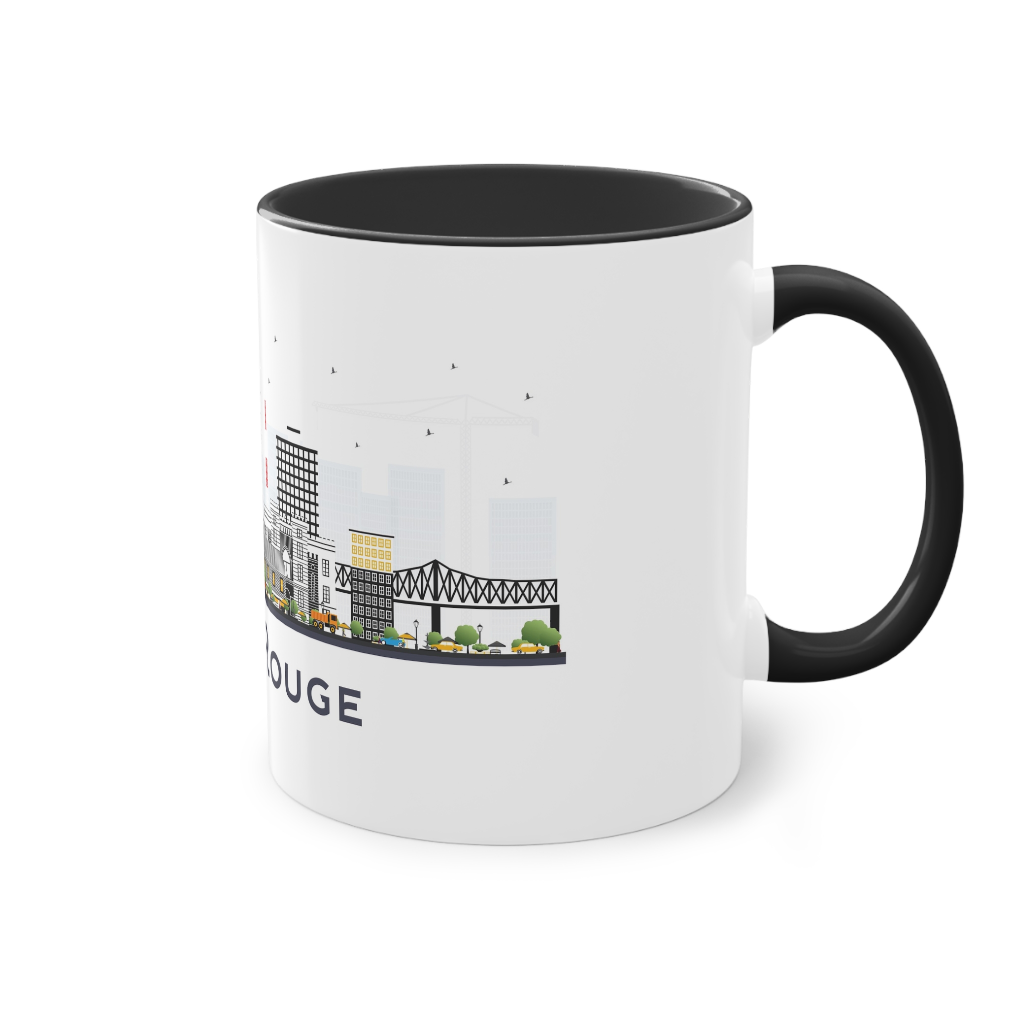 Baton Rouge Isolated Two Tone Coffee Mug 11oz - Image 12