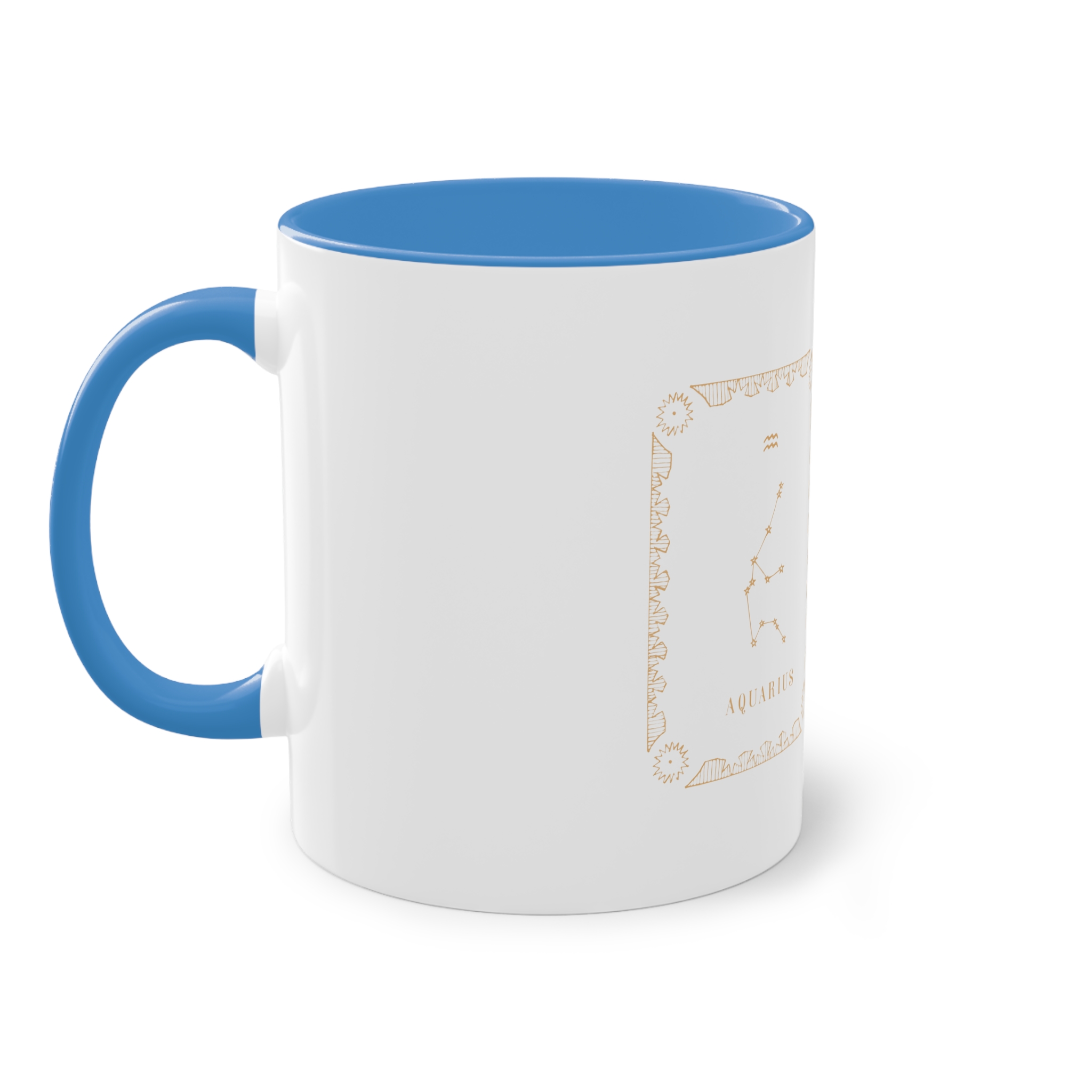 Aquarius Zodiac Two Tone Coffee Mug 11oz - Image 35