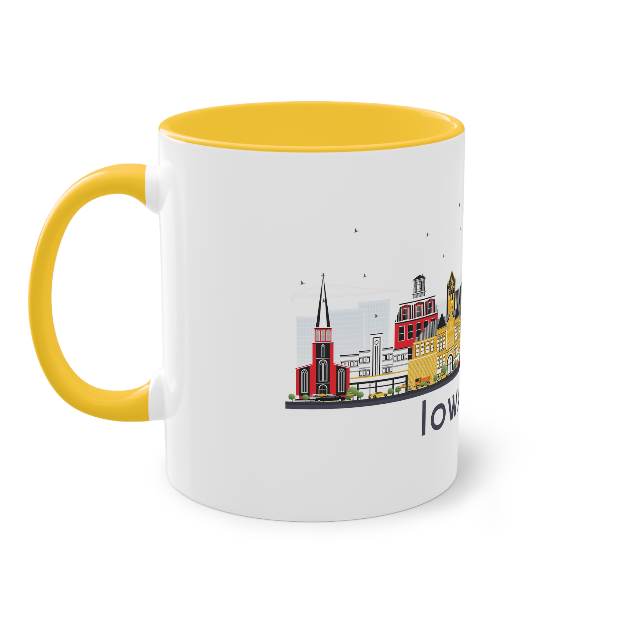 Iowa City Isolated Two Tone Coffee Mug 11oz - Image 19