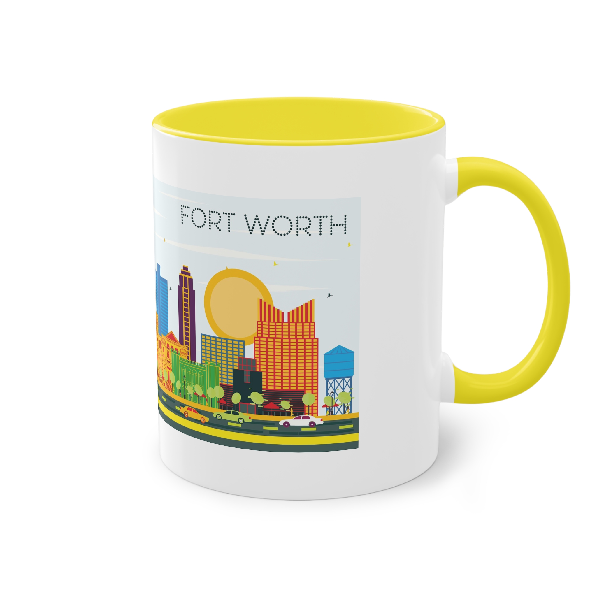 Fort Worth Color Two Tone Coffee Mug 11oz - Image 24