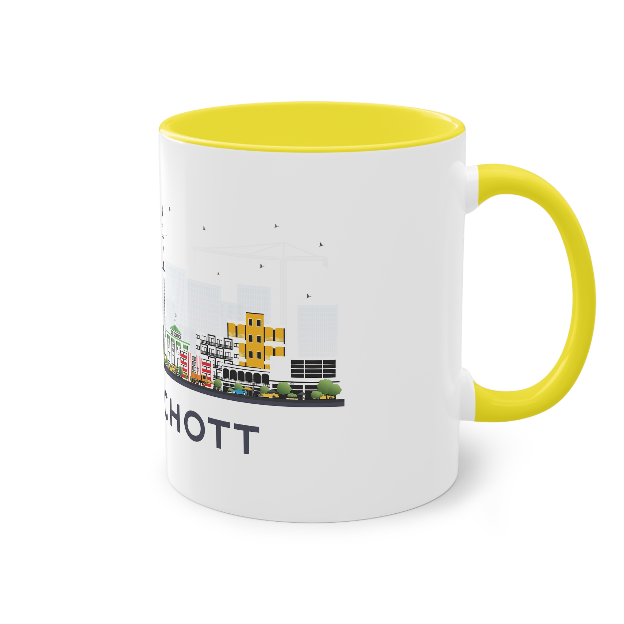 Nouakchott Isolated Two Tone Coffee Mug 11oz - Image 24