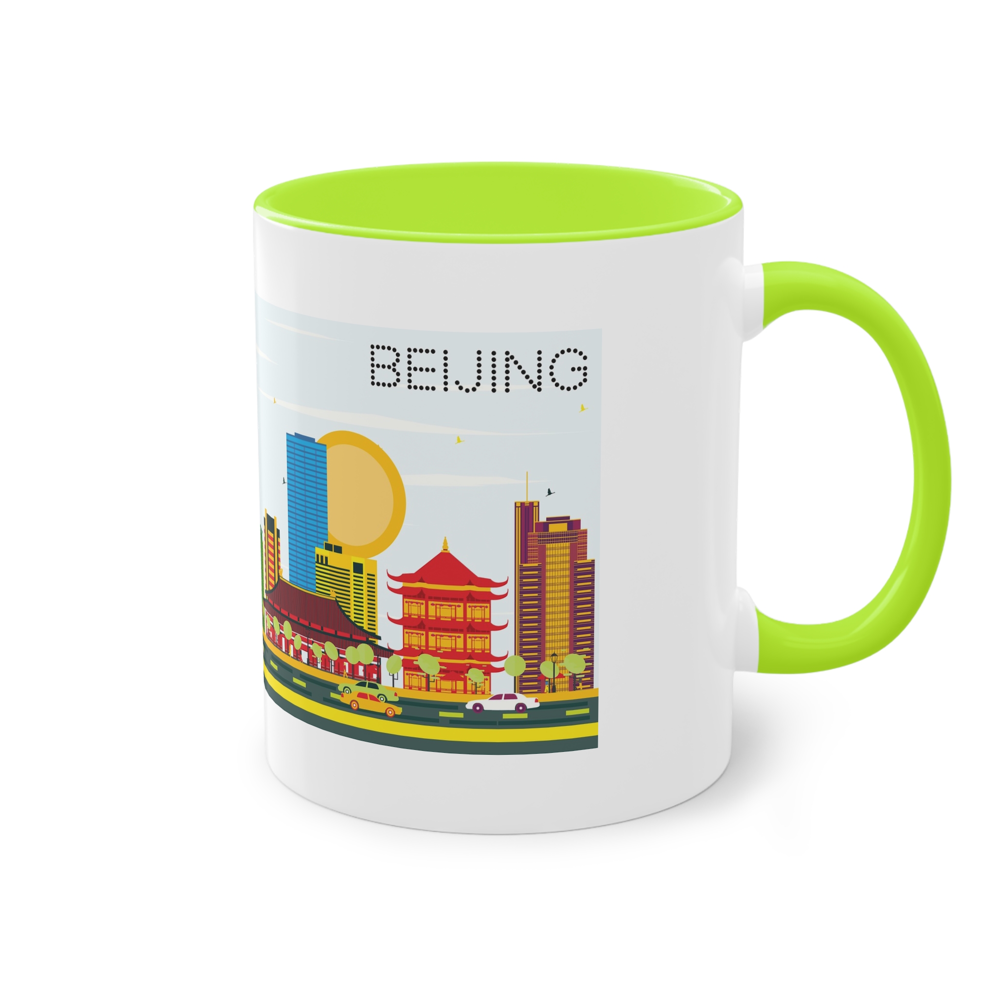 Beijing Color Two Tone Coffee Mug 11oz - Image 28