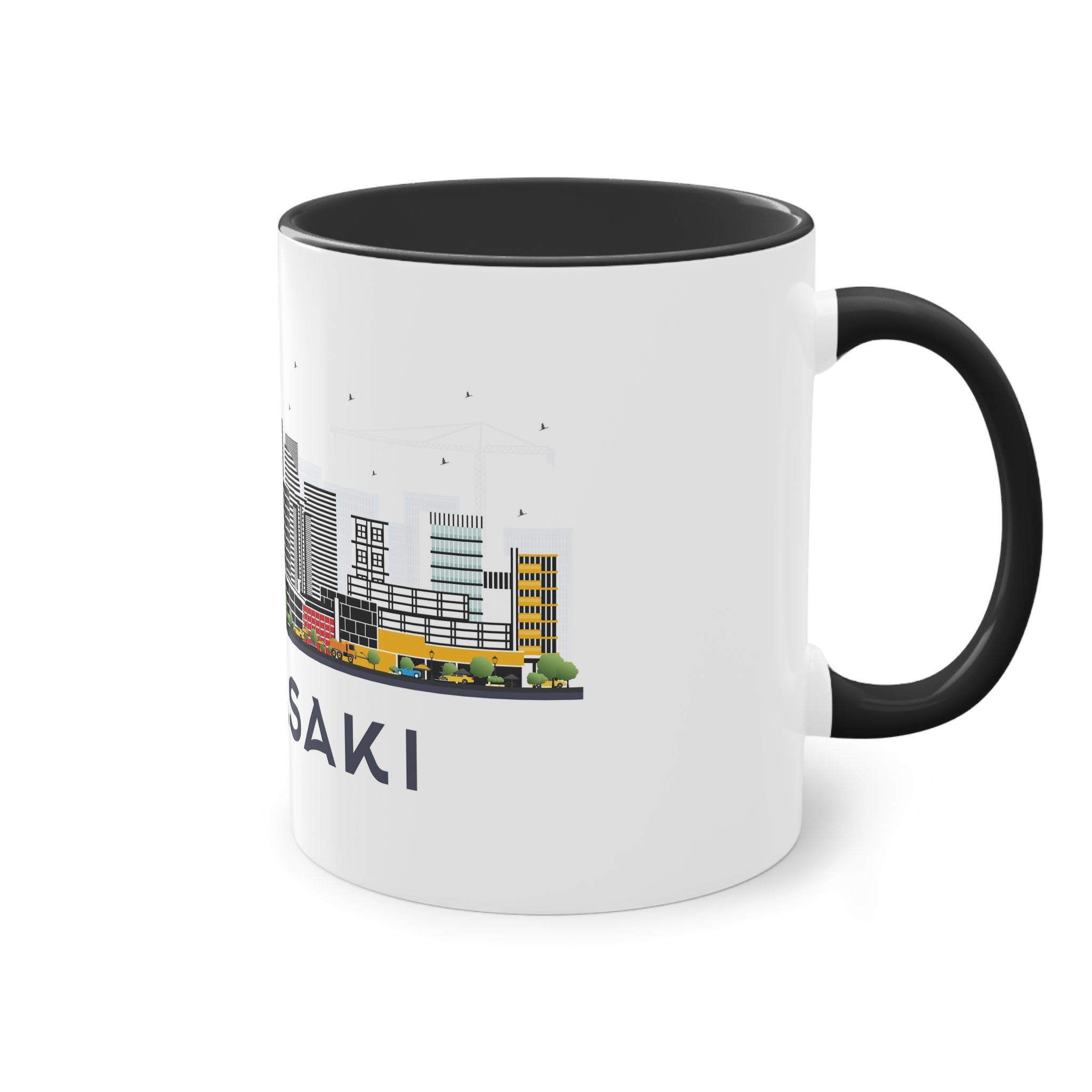 Kawasaki Isolated Two Tone Coffee Mug 11oz - Image 12