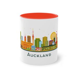 Auckland Color Isolated Two Tone Coffee Mug 11oz