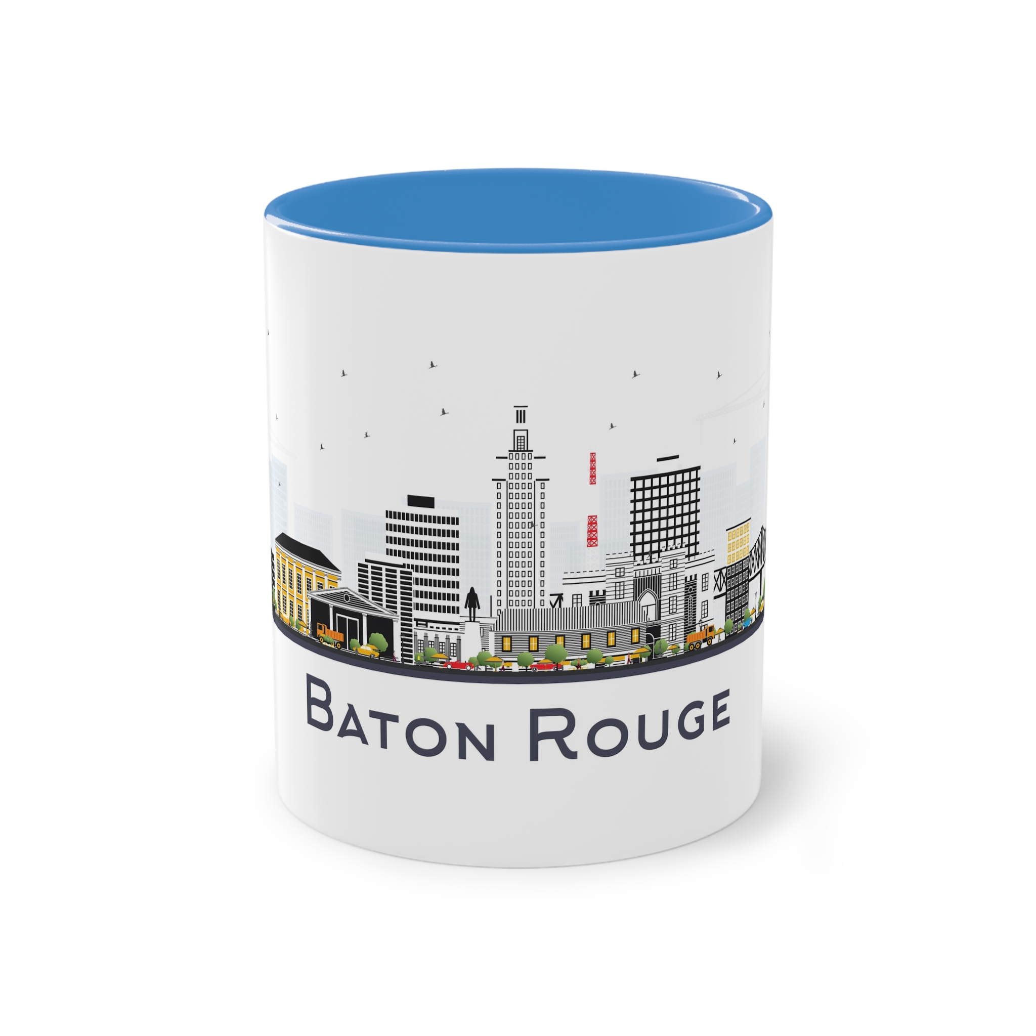 Baton Rouge Isolated Two Tone Coffee Mug 11oz - Image 33