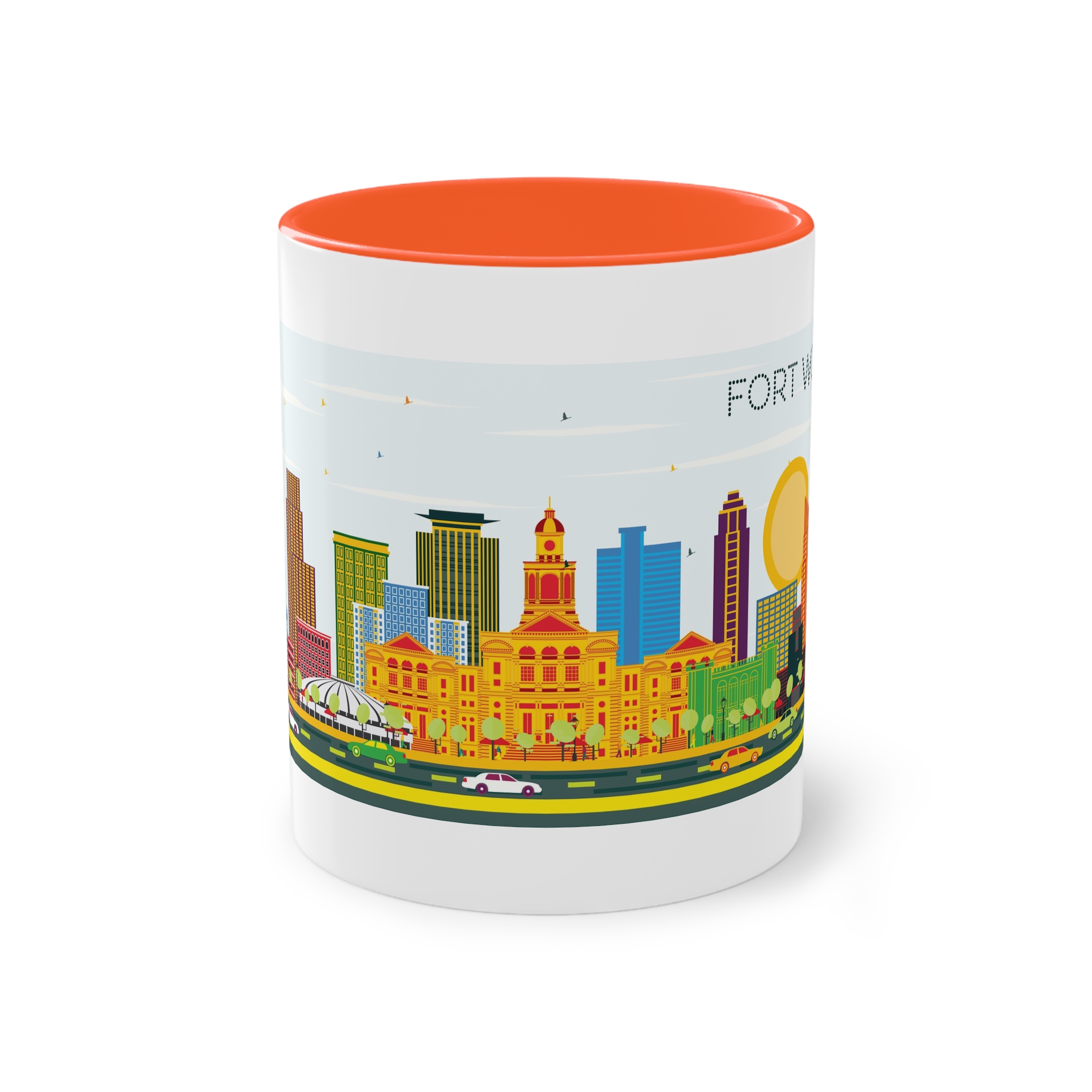 Fort Worth Color Two Tone Coffee Mug 11oz - Image 13