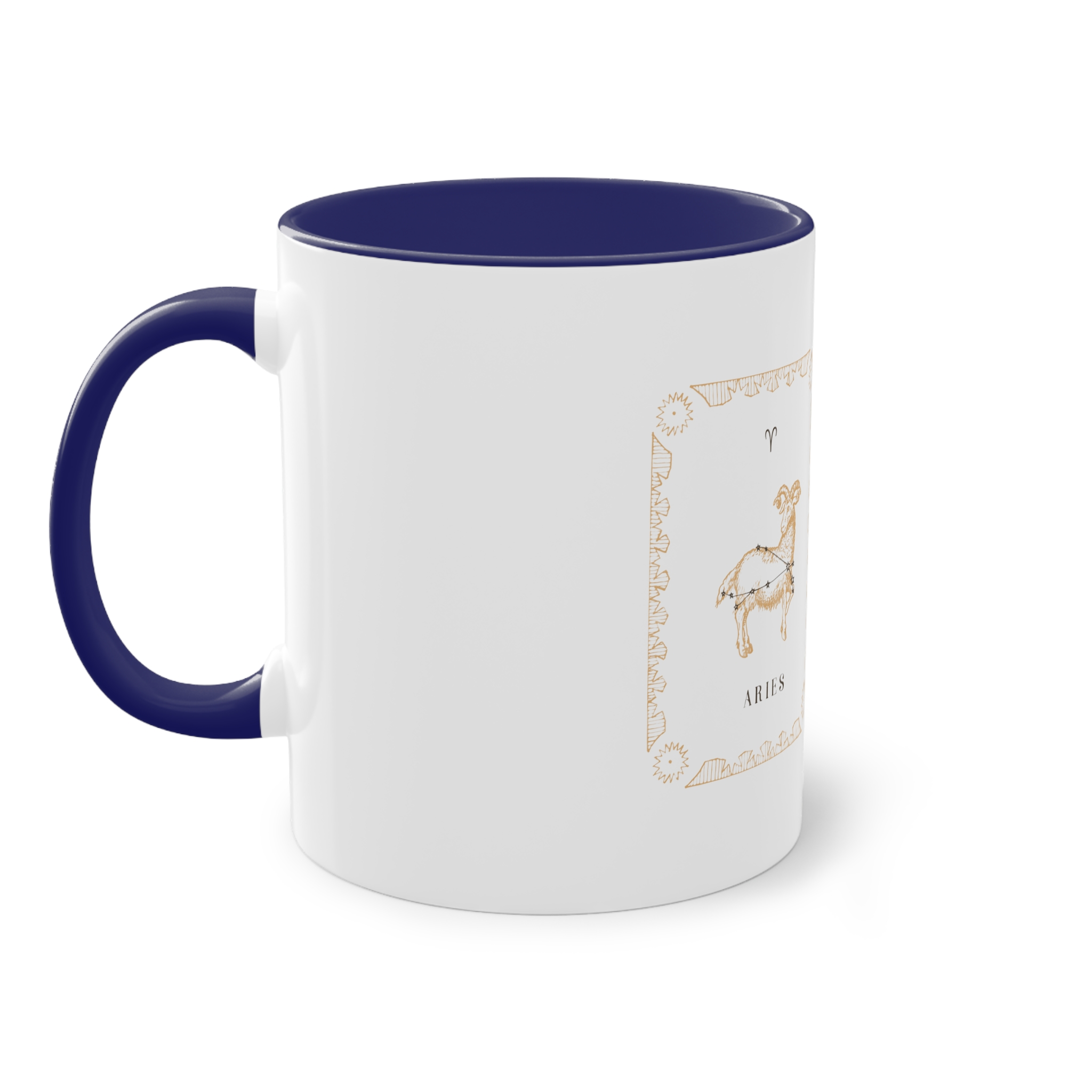 Aries Zodiac 1 Two Tone Coffee Mug 11oz - Image 43