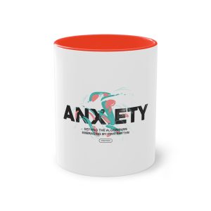 Anxiety Two Tone Coffee Mug 11oz