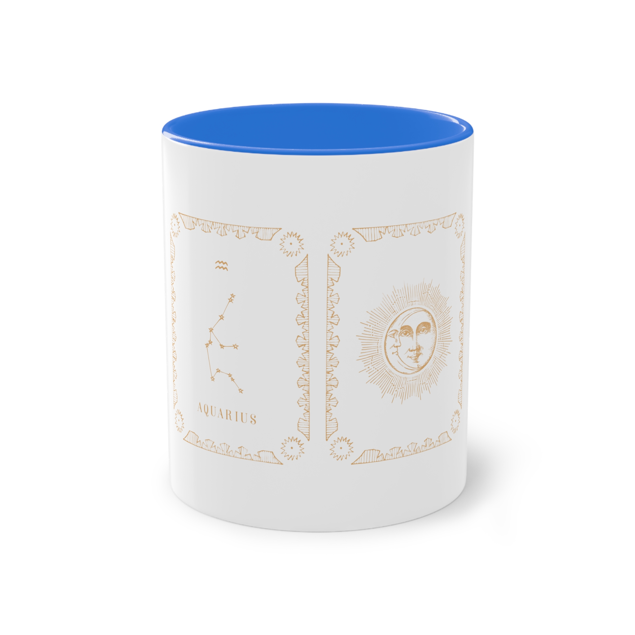 Aquarius Zodiac Two Tone Coffee Mug 11oz - Image 37