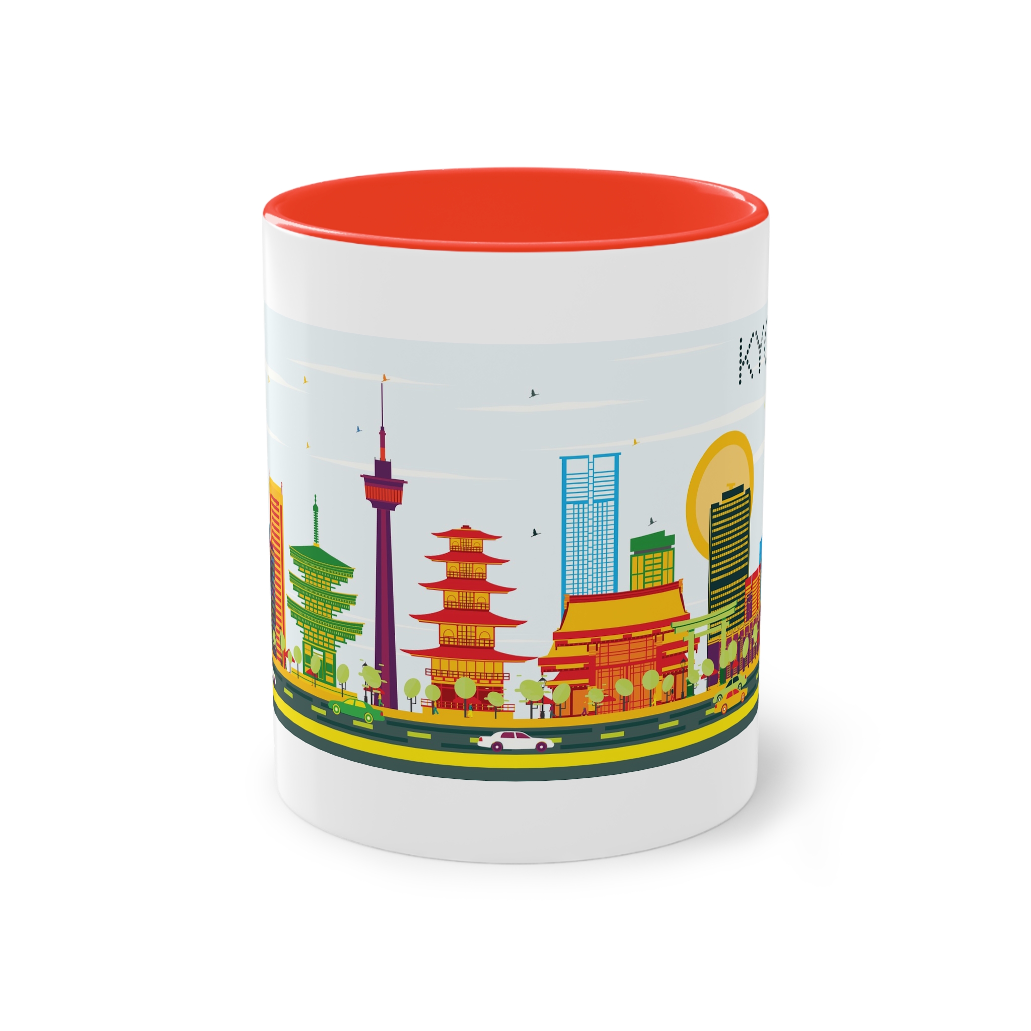Kyoto Color Two Tone Coffee Mug 11oz