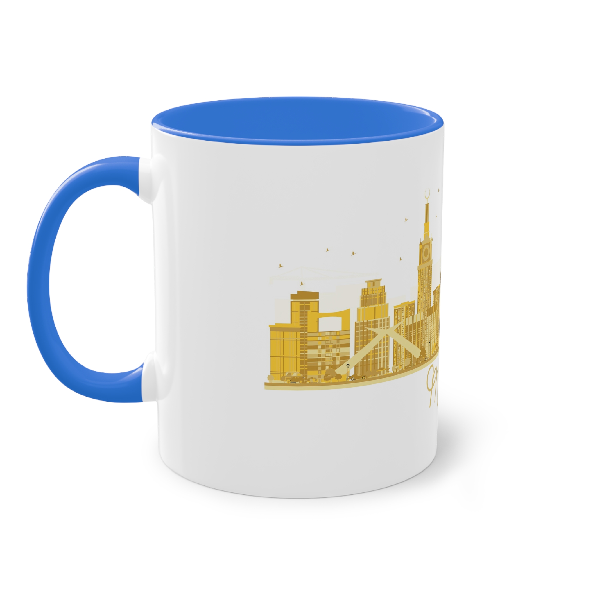 Mecca Golden Silhouette 1 Two Tone Coffee Mug 11oz - Image 39