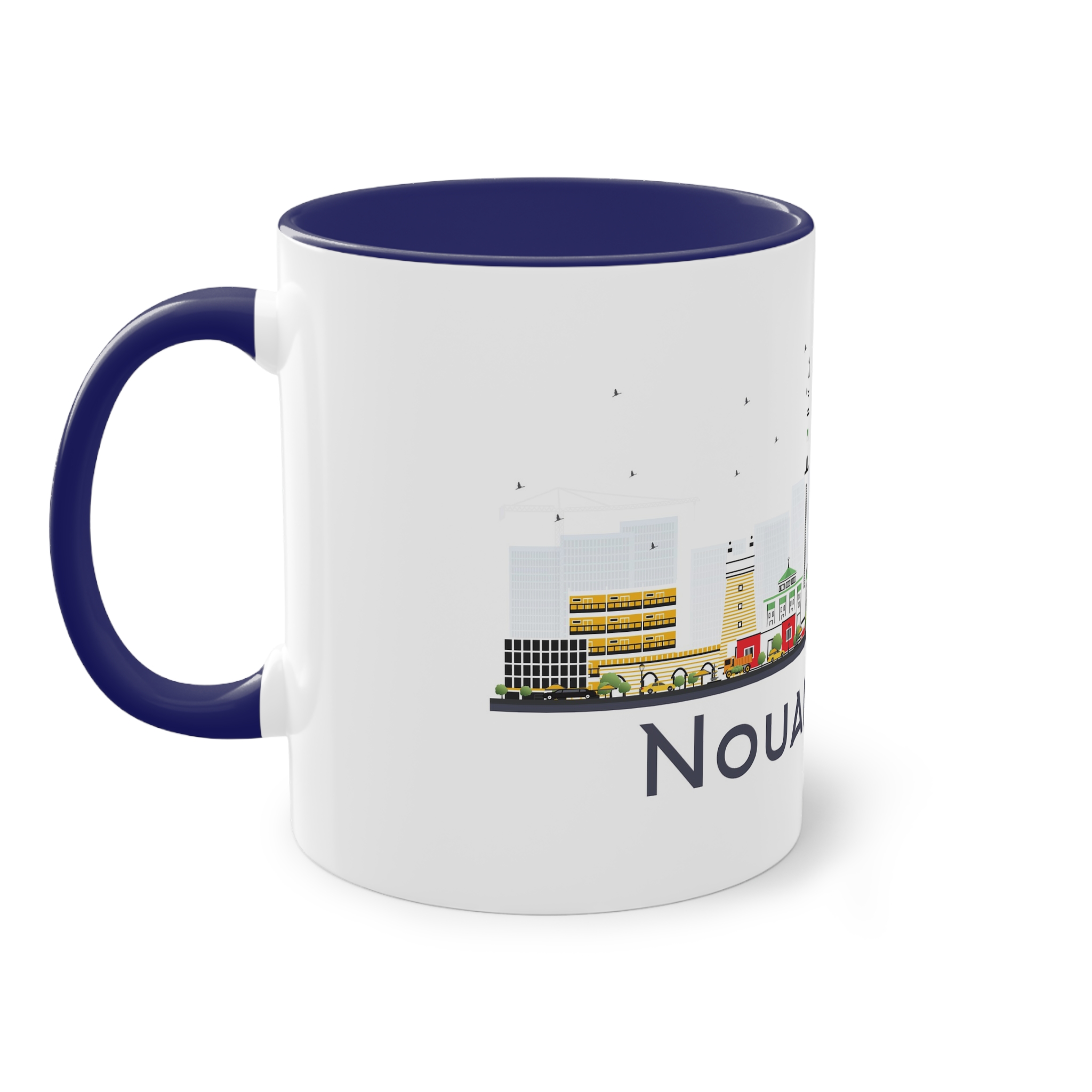 Nouakchott Isolated Two Tone Coffee Mug 11oz - Image 43