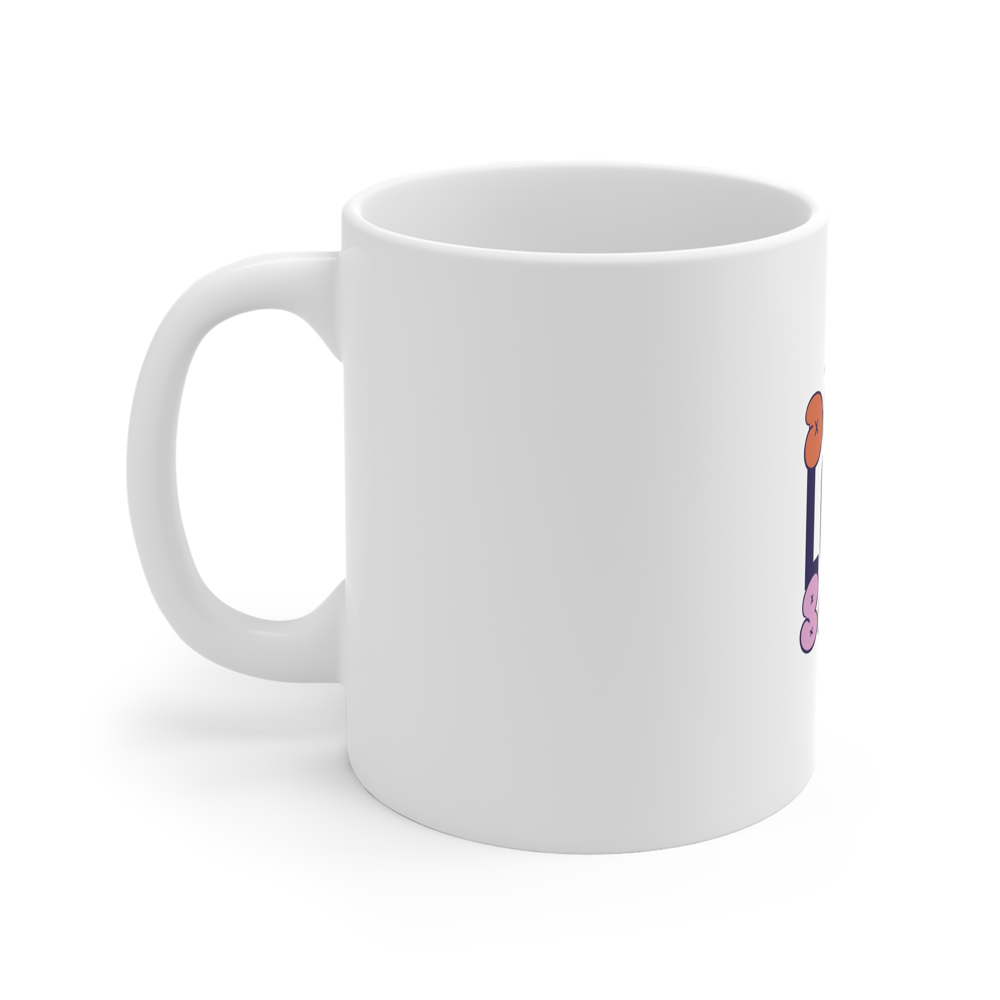 Modern Urban Streetwear Dont Look Back Keep Moving Forward 11oz White Mug - Image 2