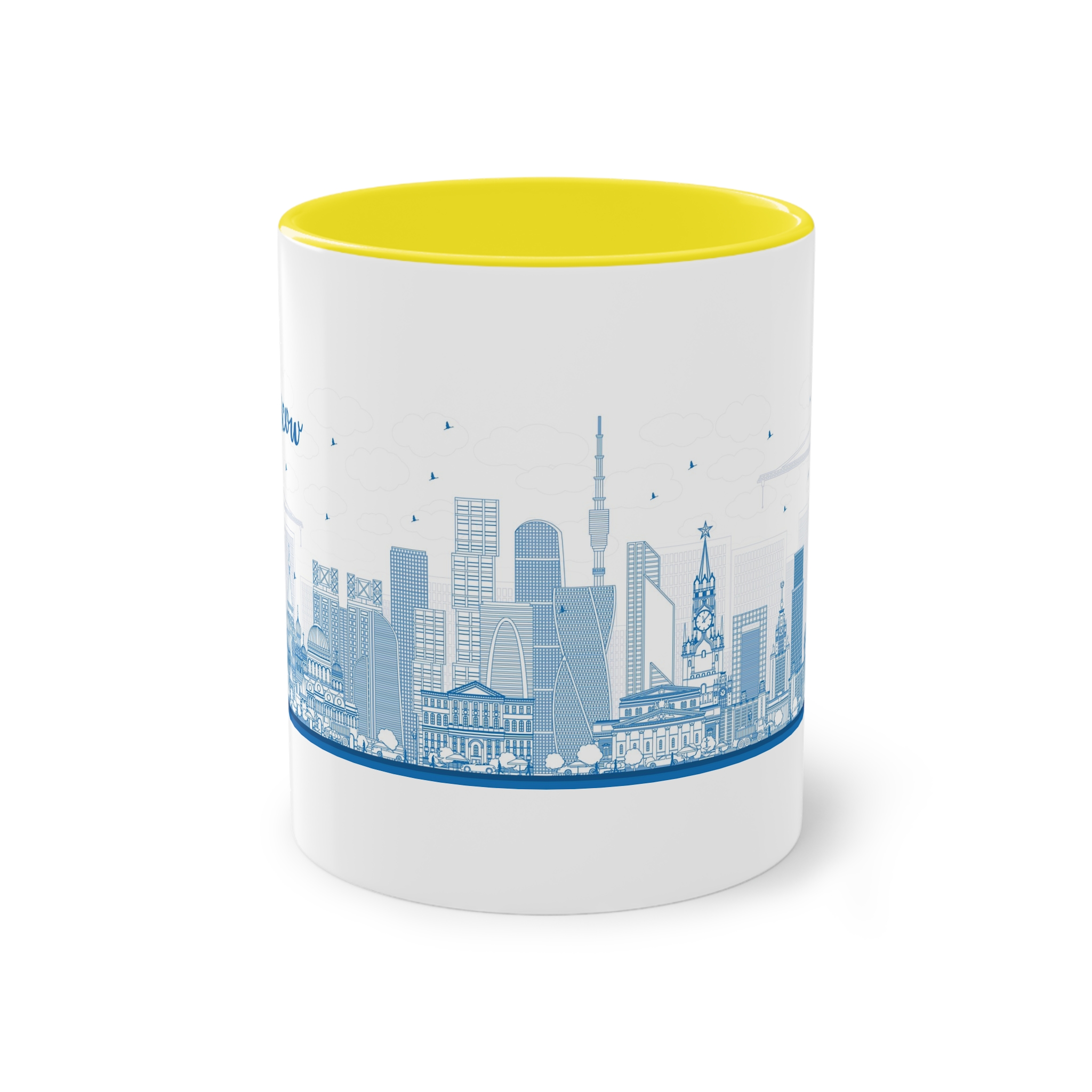 Moscow New Outline Two Tone Coffee Mug 11oz - Image 21