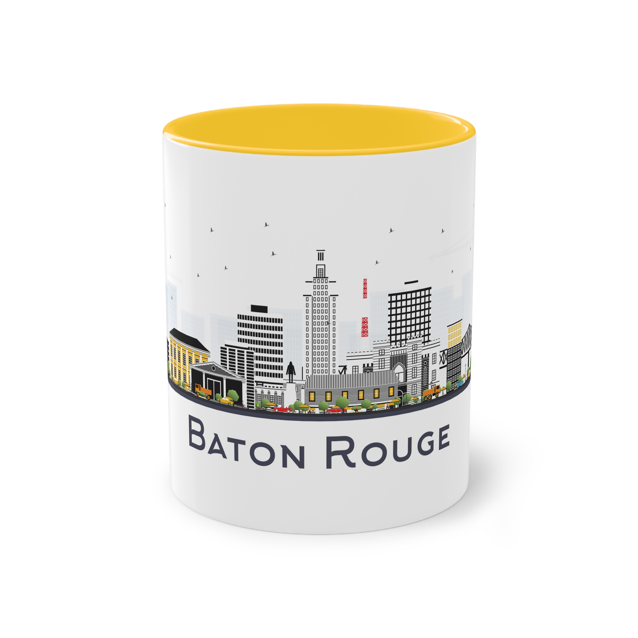 Baton Rouge Isolated Two Tone Coffee Mug 11oz - Image 17
