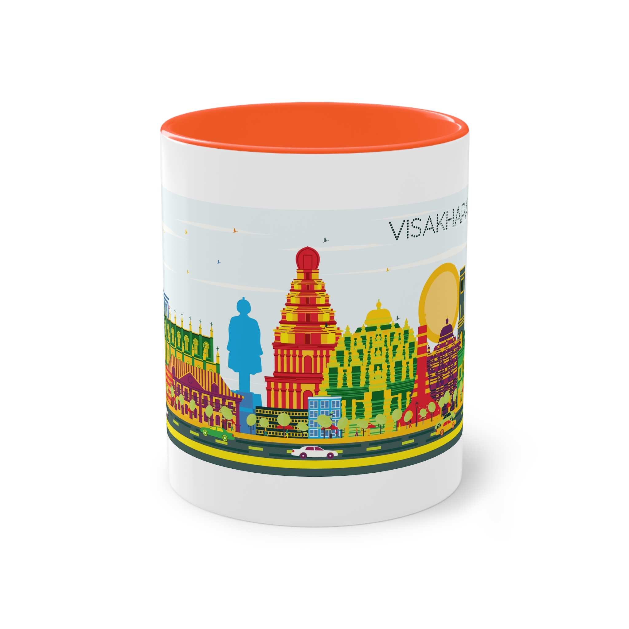Visakhapatnam Color Two Tone Coffee Mug 11oz - Image 13