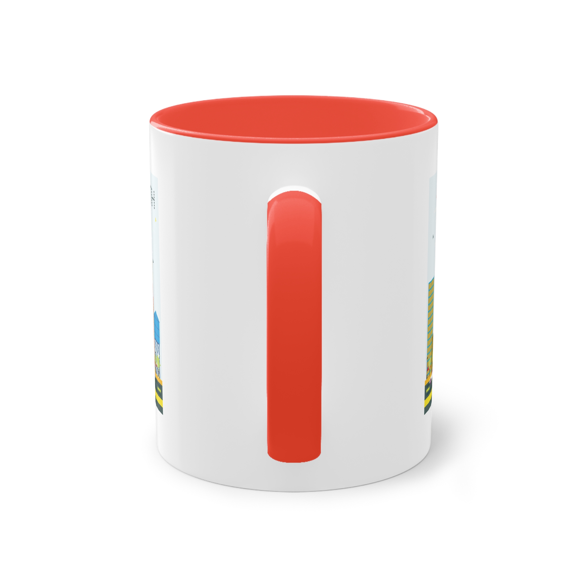 Fort Worth Color Two Tone Coffee Mug 11oz - Image 2