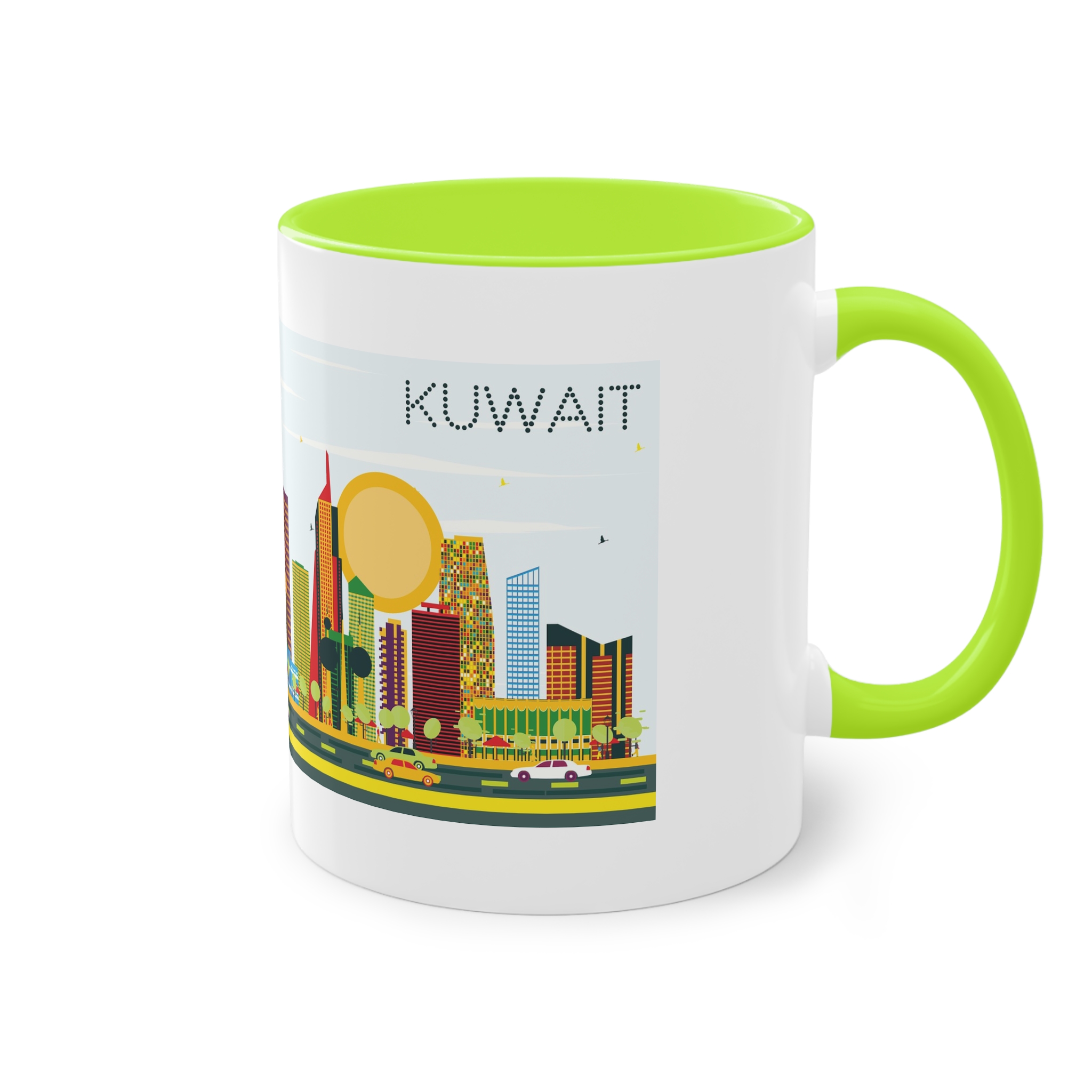 Kuwait Color Two Tone Coffee Mug 11oz - Image 28