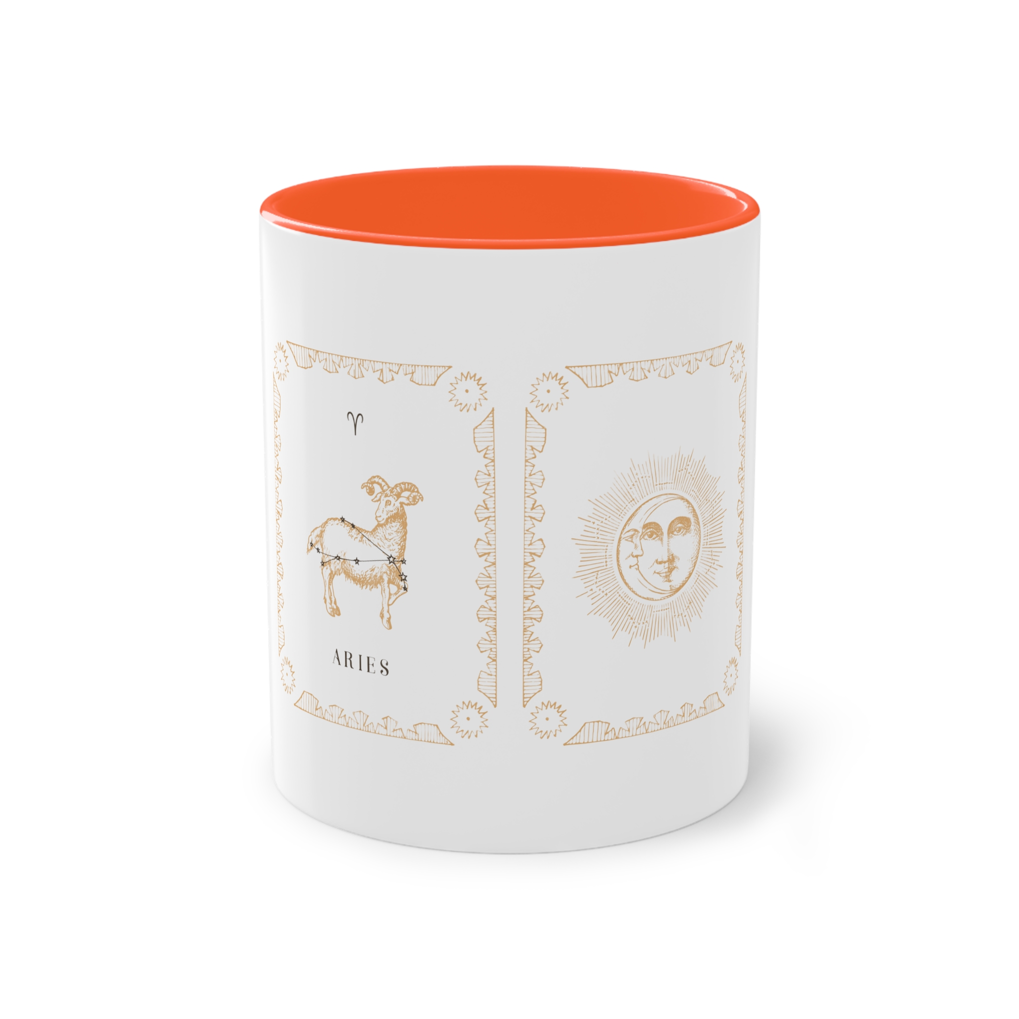 Aries Zodiac 1 Two Tone Coffee Mug 11oz - Image 13