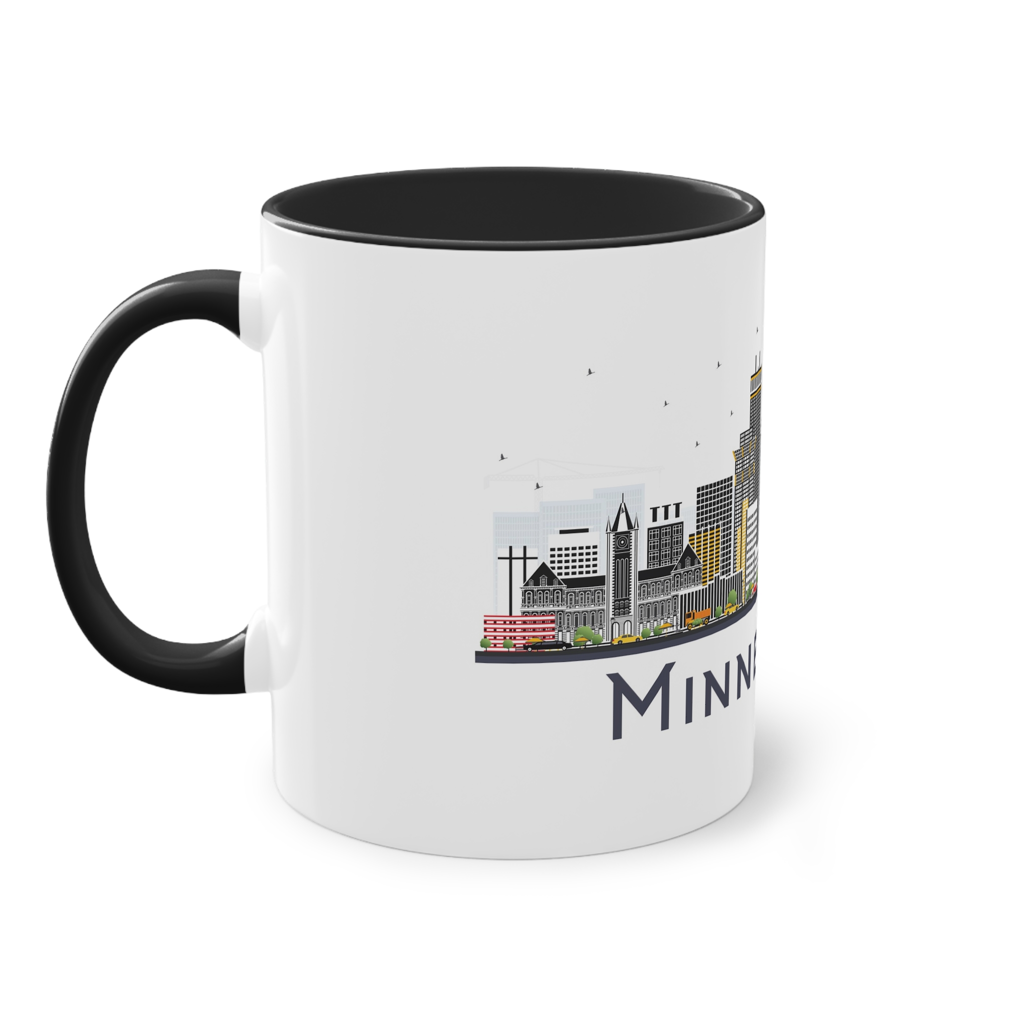 Minneapolis Isolated Two Tone Coffee Mug 11oz - Image 11
