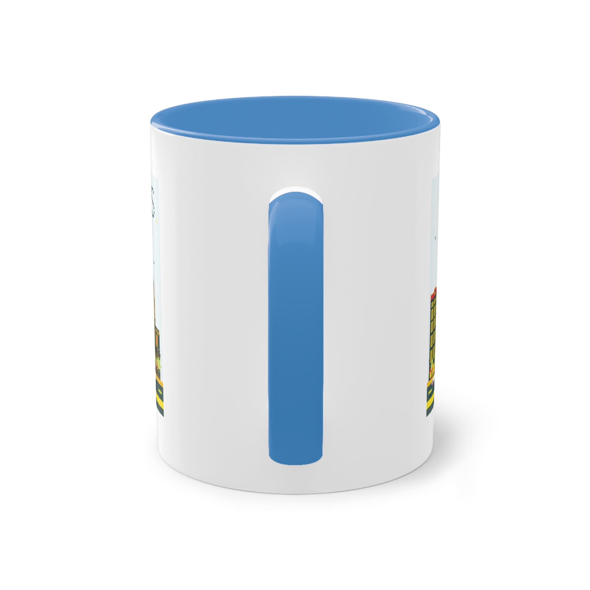 Paris Color Two Tone Coffee Mug 11oz - Image 34