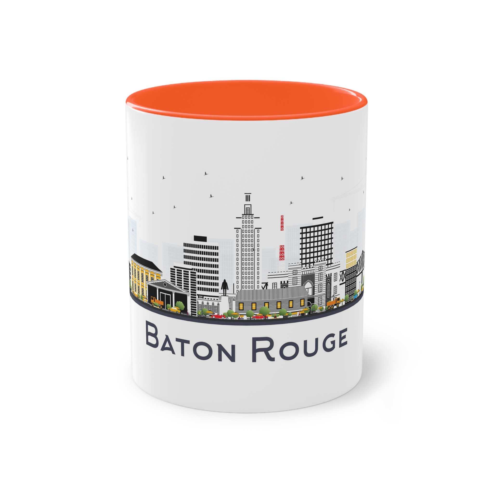 Baton Rouge Isolated Two Tone Coffee Mug 11oz - Image 13