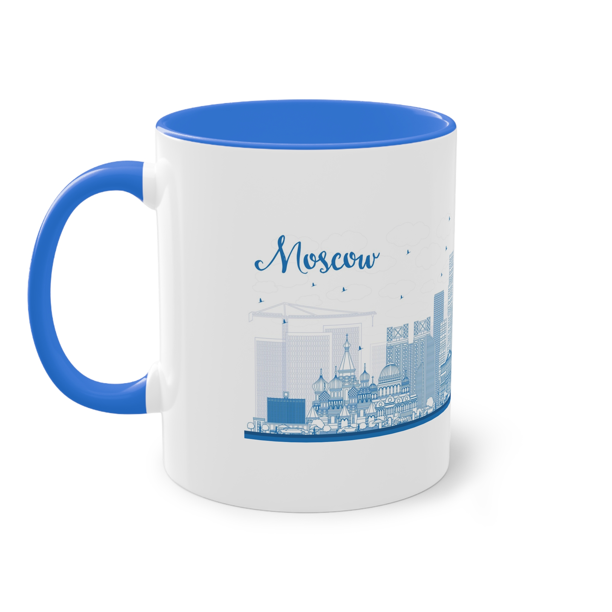Moscow New Outline Two Tone Coffee Mug 11oz - Image 39
